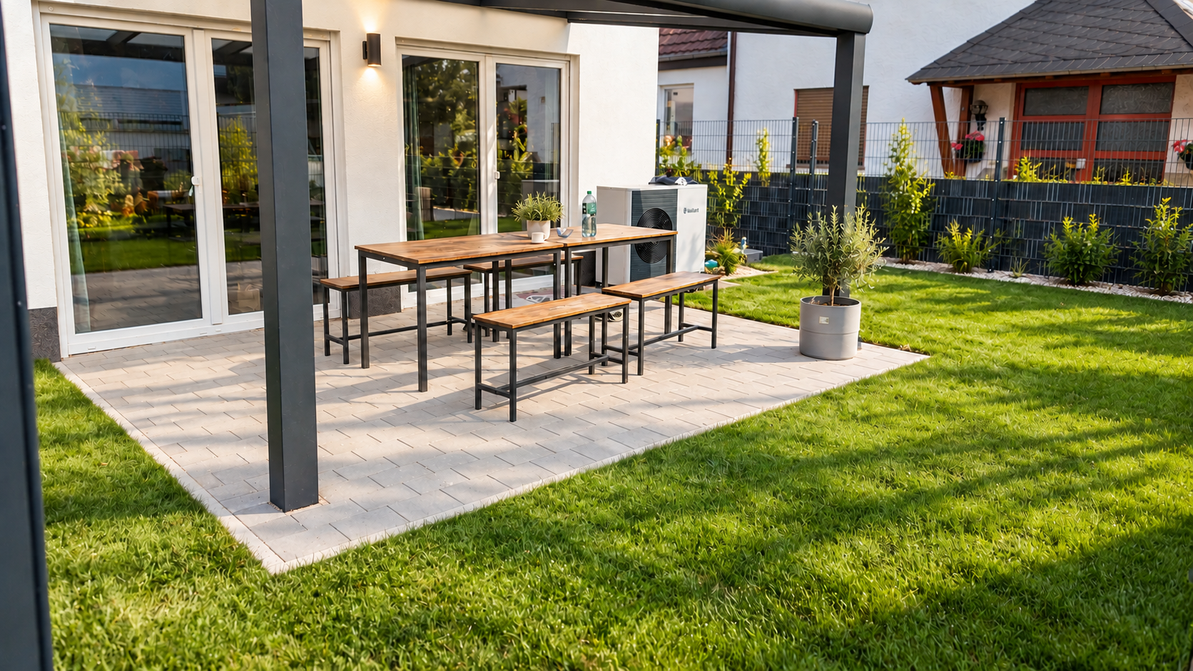 PROCAMP outdoor terrace and garden